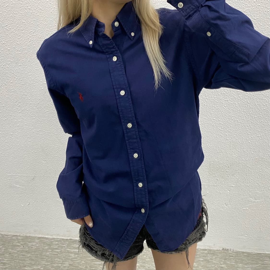 폴로 랄프로렌 레드포니 네이비 셔츠 S 상품이미지1