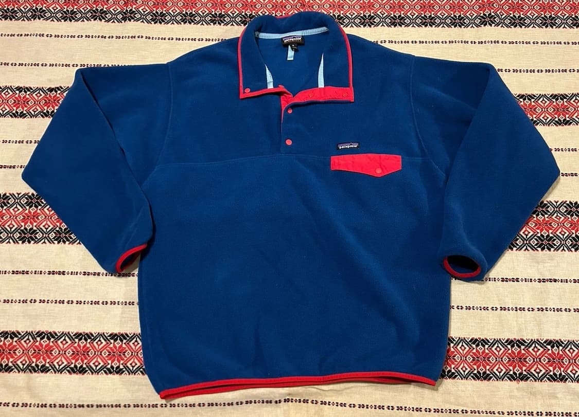 00s 파타고니아 신칠라 스냅-T 블루/레드 상품이미지1