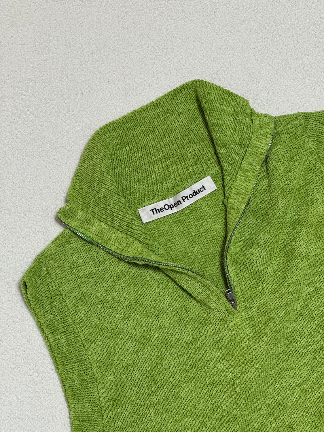 더 오픈 프로덕트 하프집업 니트 베스트 상품이미지1