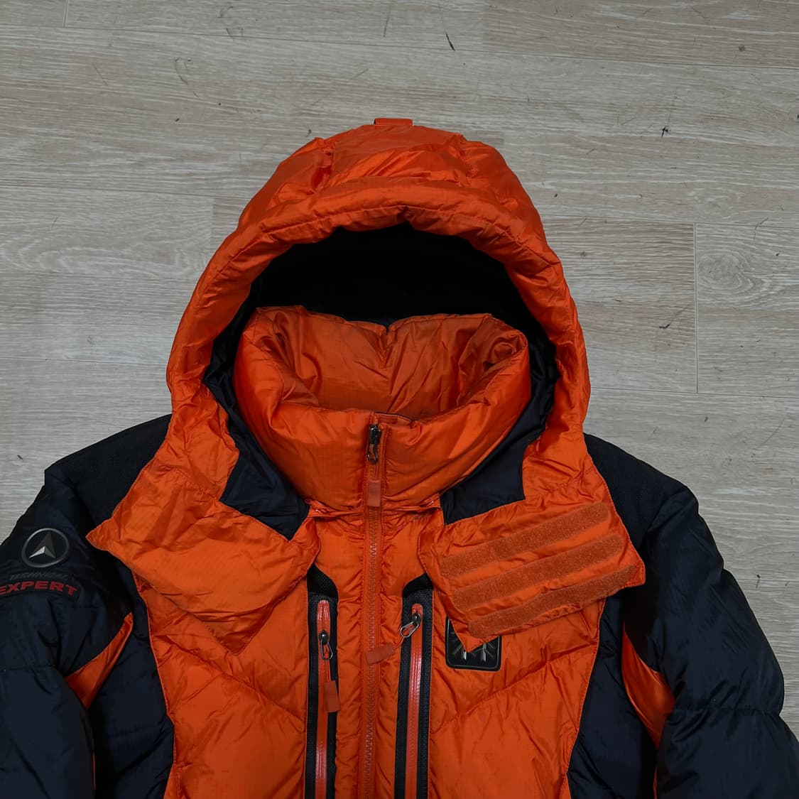 코오롱 윈드스토퍼 덕다운 800 후드 패딩 점퍼 [오렌지] L/100 상품이미지2
