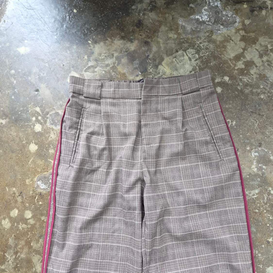 26) ZARA 자라 밴딩 체크팬츠 체크바지 슬랙스 상품이미지3