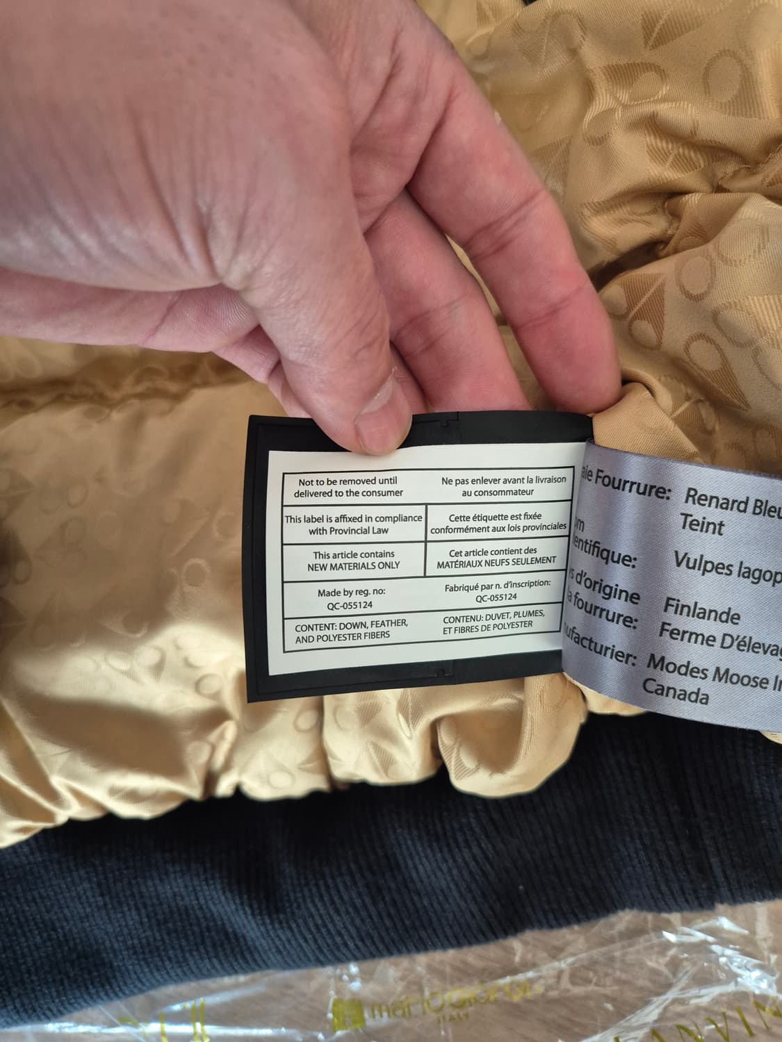 무스너클 패딩 금장 xl 상품이미지8