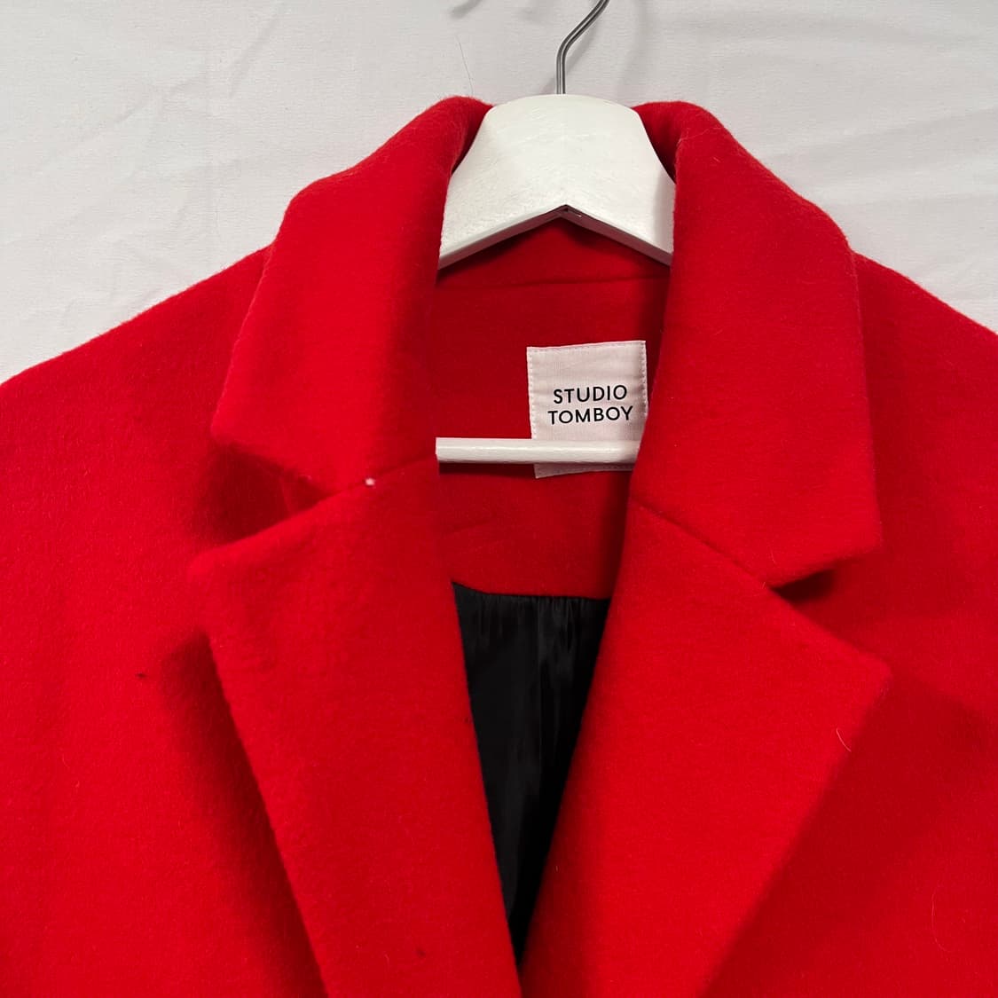 스튜디오 톰보이(STUDIO TOMBOY) 레드 울 혼방 코트 상품이미지4