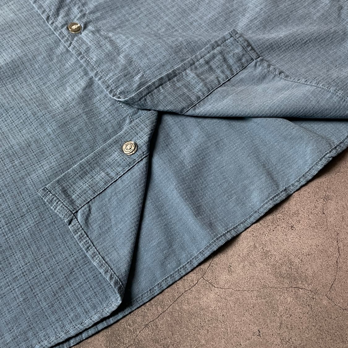 THE NORTH FACE 노스페이스 빈티지 블루 체크 셔츠 A00514 상품이미지4