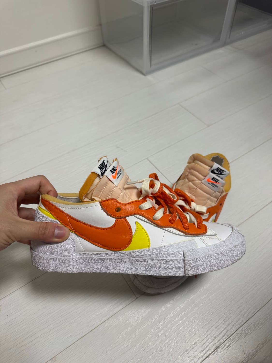 나이키 사카이 블레이져 마그마 오렌지 275 상품이미지3