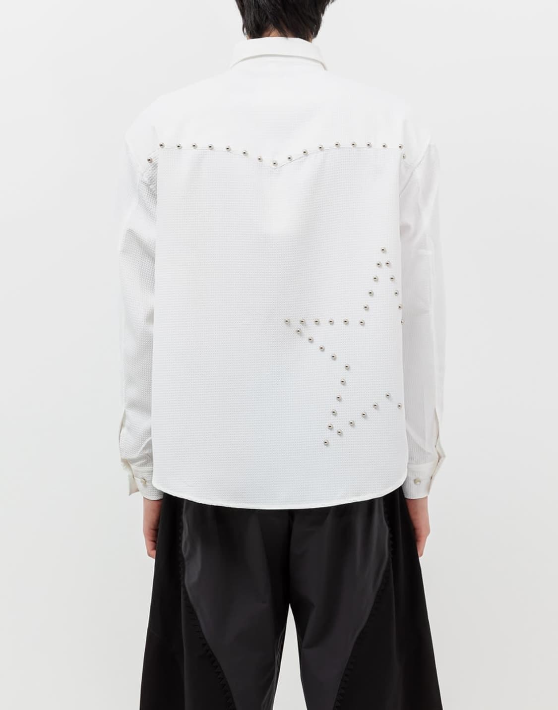 웨스켄 WESKEN WESTERN RIVET DOBBY SHIRT 상품이미지2