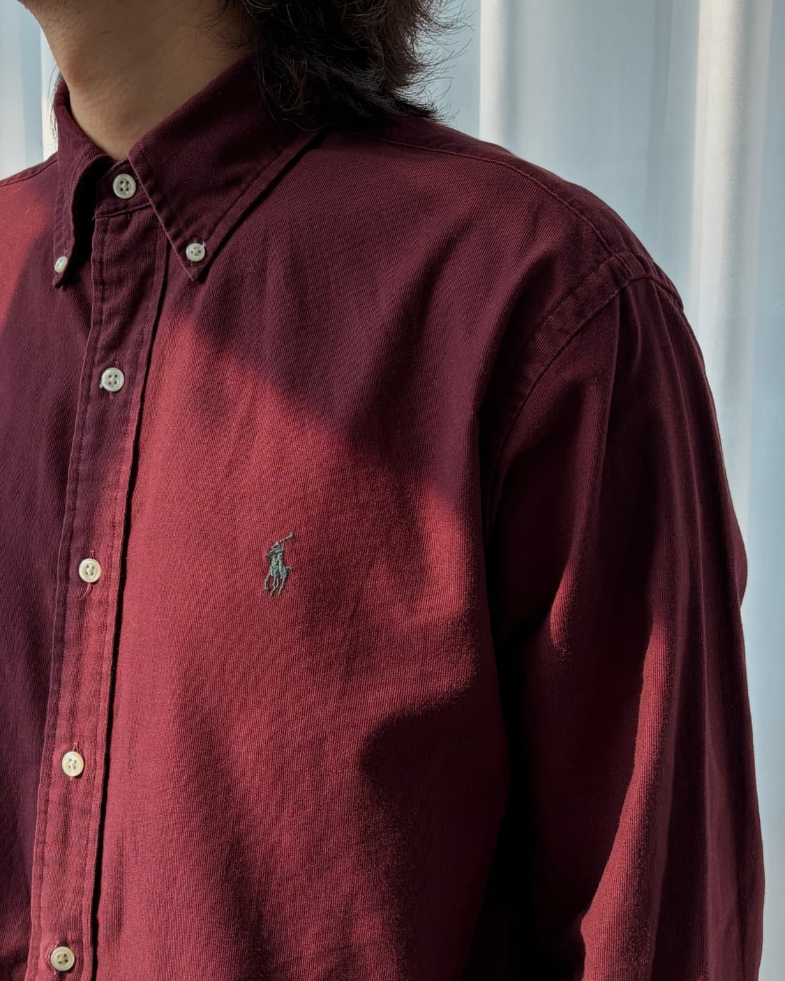 [M]폴로 랄프로렌 버건디 블레이크 코듀로이 셔츠 상품이미지2