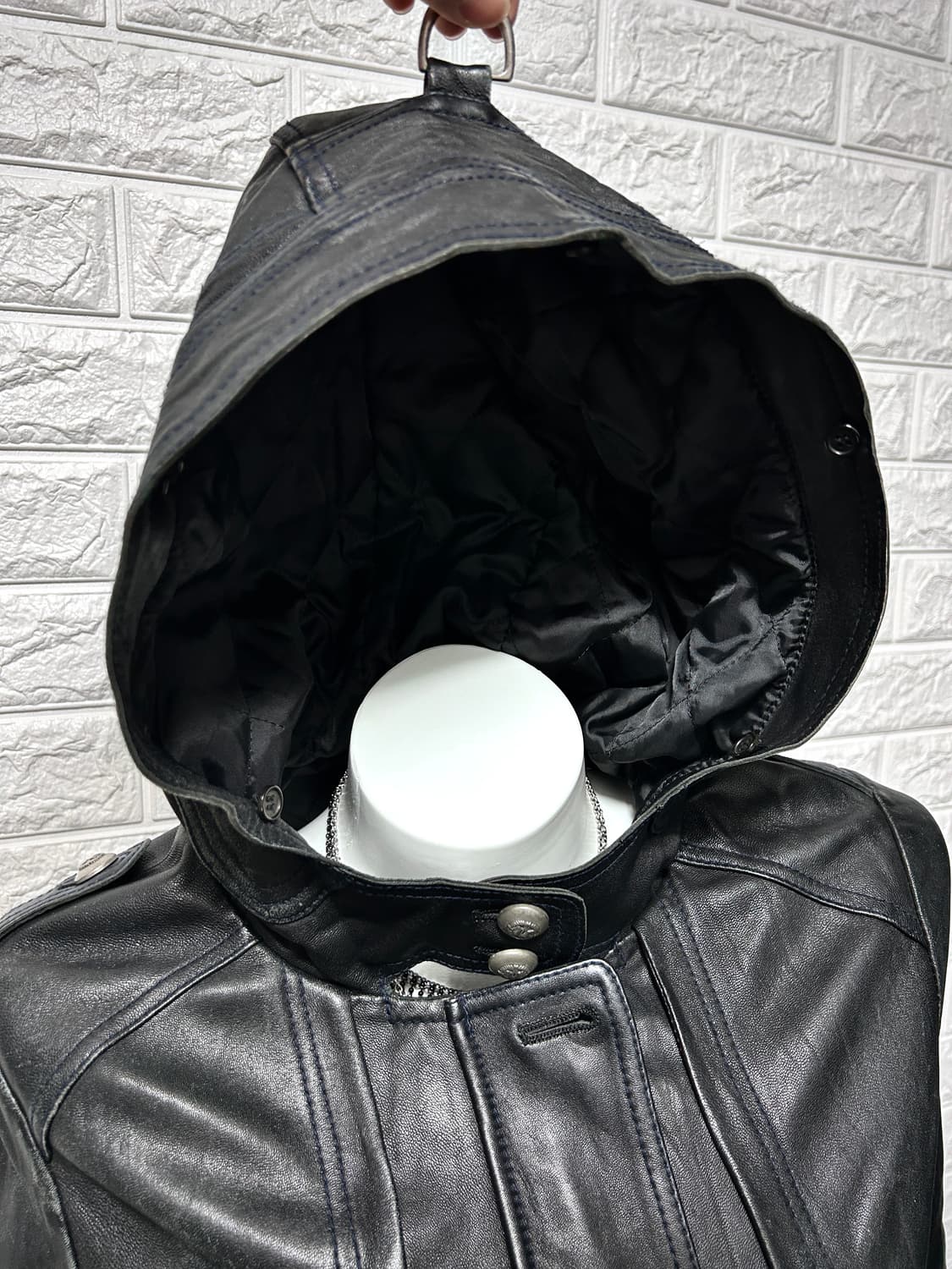 Lambskin Hooded Utility Coat 상품이미지4