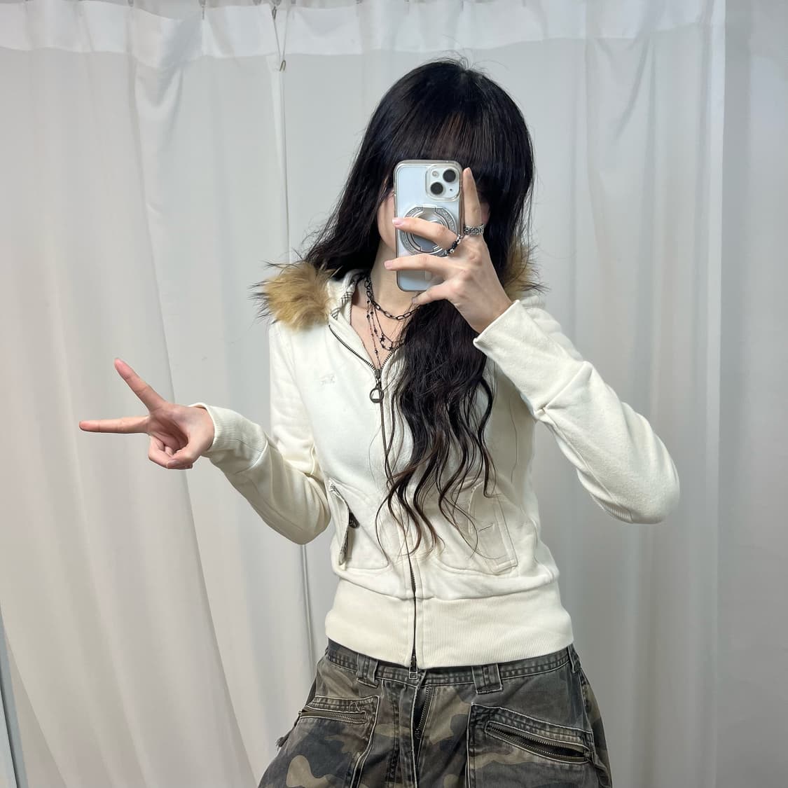 Burberry Blue Label Wolf-jaw Zip-up 상품이미지2