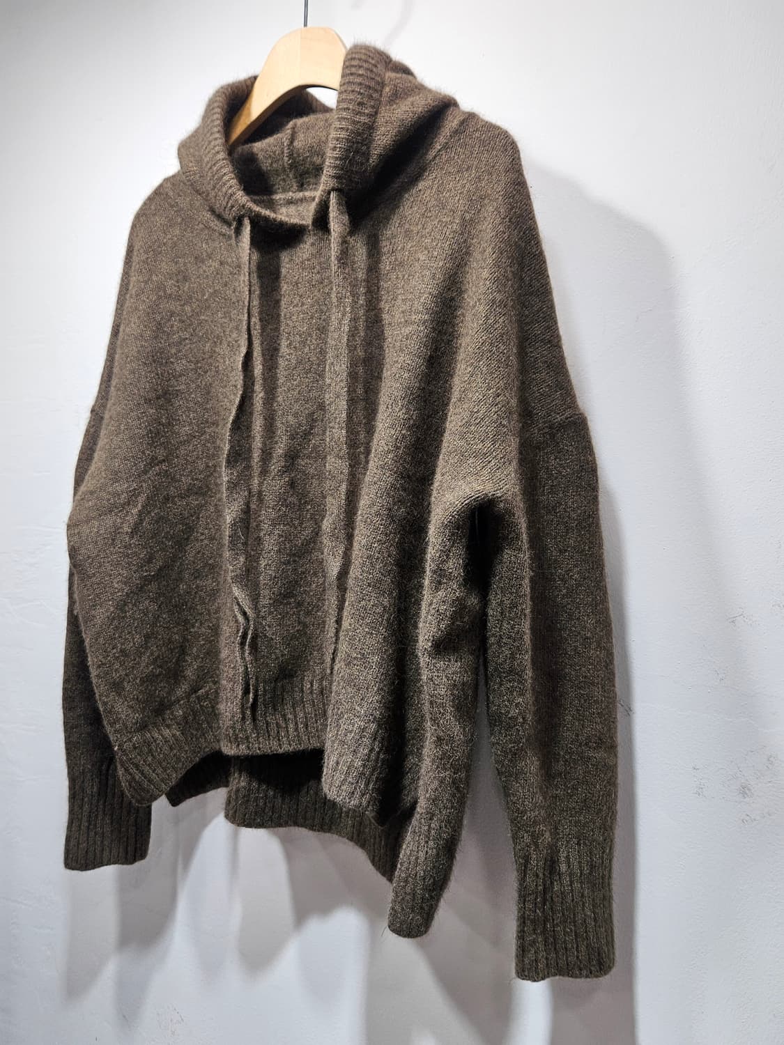 브라운 후드 니트 상품이미지6