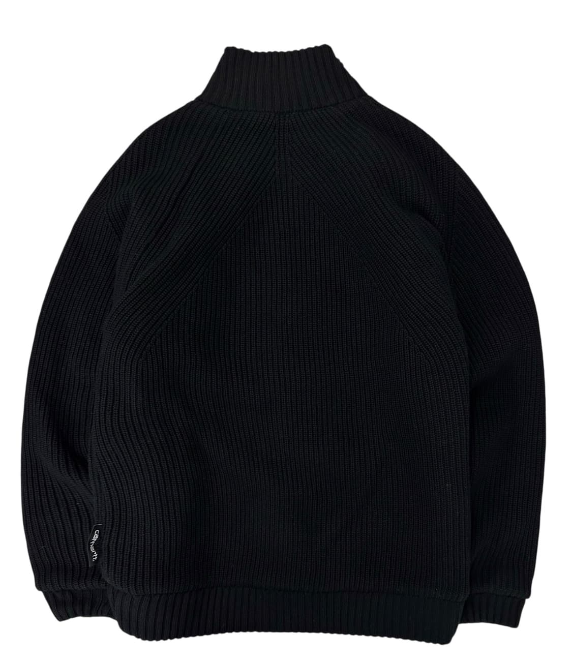 칼하트 WIP 반레이 니트 누빔집업 블랙 (XL) 상품이미지9