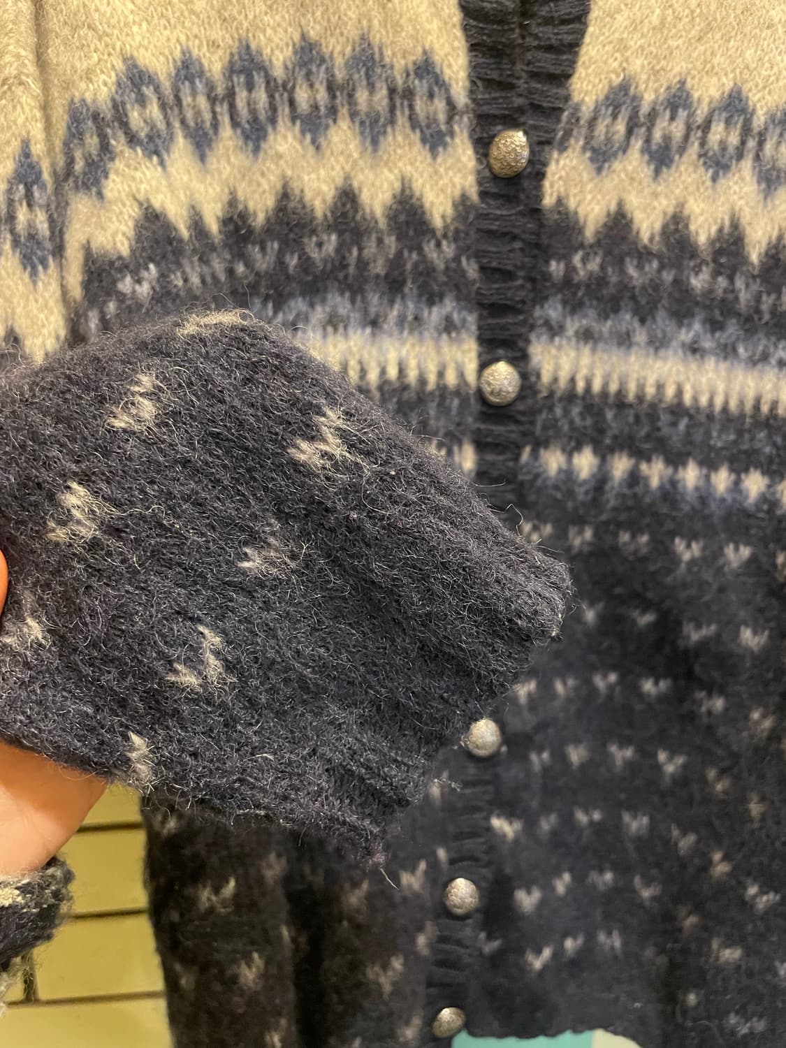 1990's Vintage Woolrich Wool Cardigan 상품이미지5