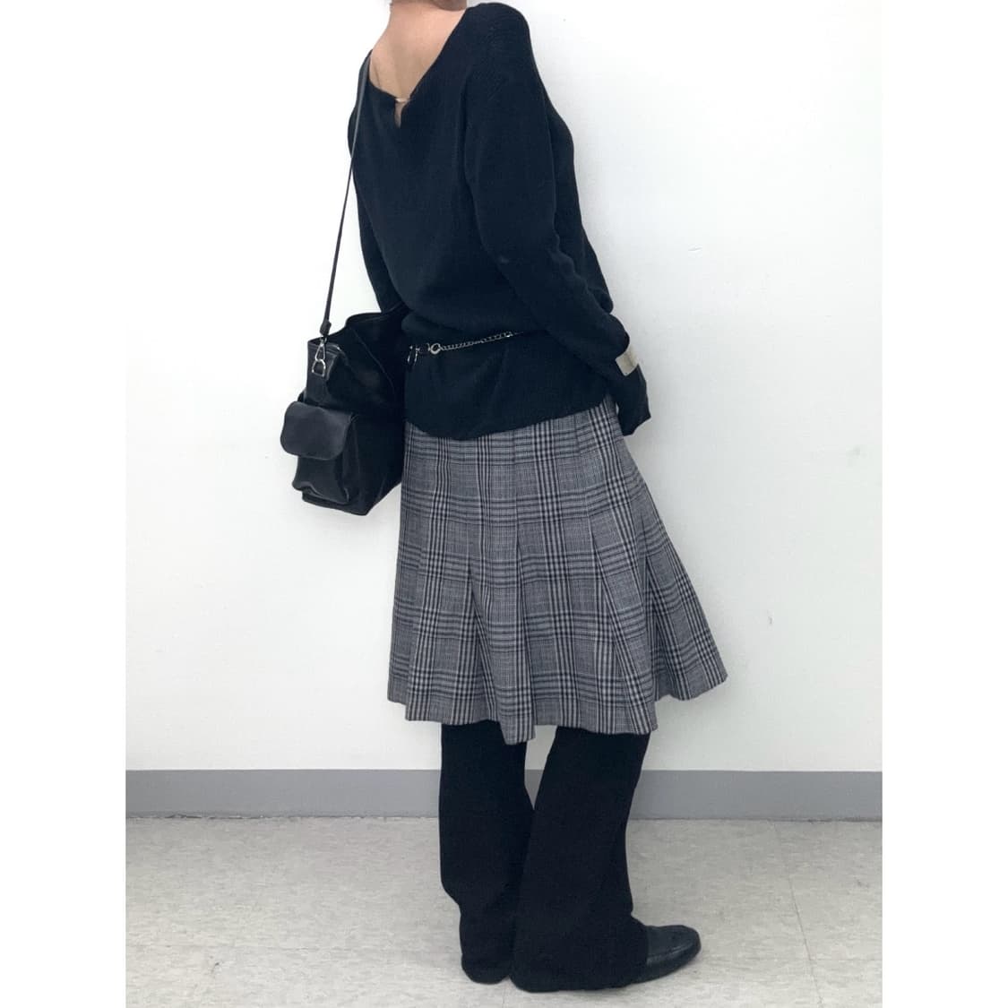 빈티지 네이비 니트 상품이미지3