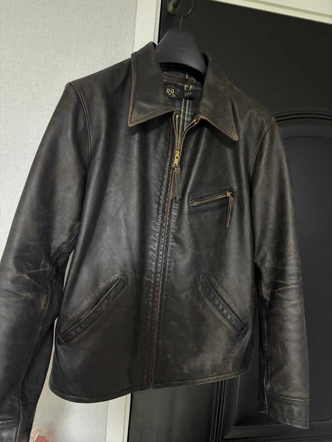 더블알엘 rrl 뉴스보이 레더 상품이미지1