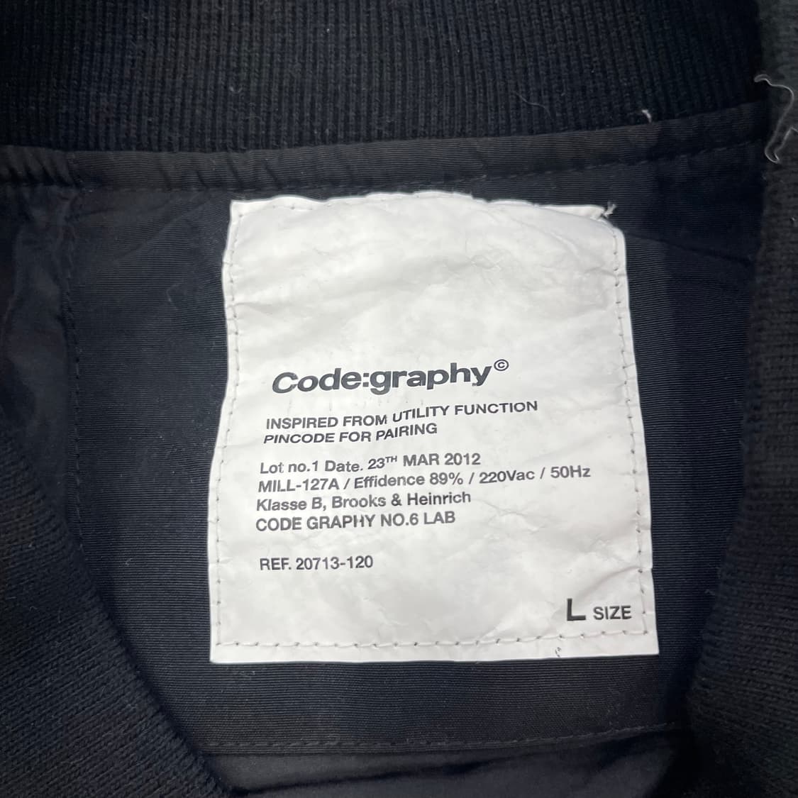 L 코드그라피 MA-1 투웨이 항공 점퍼 상품이미지7