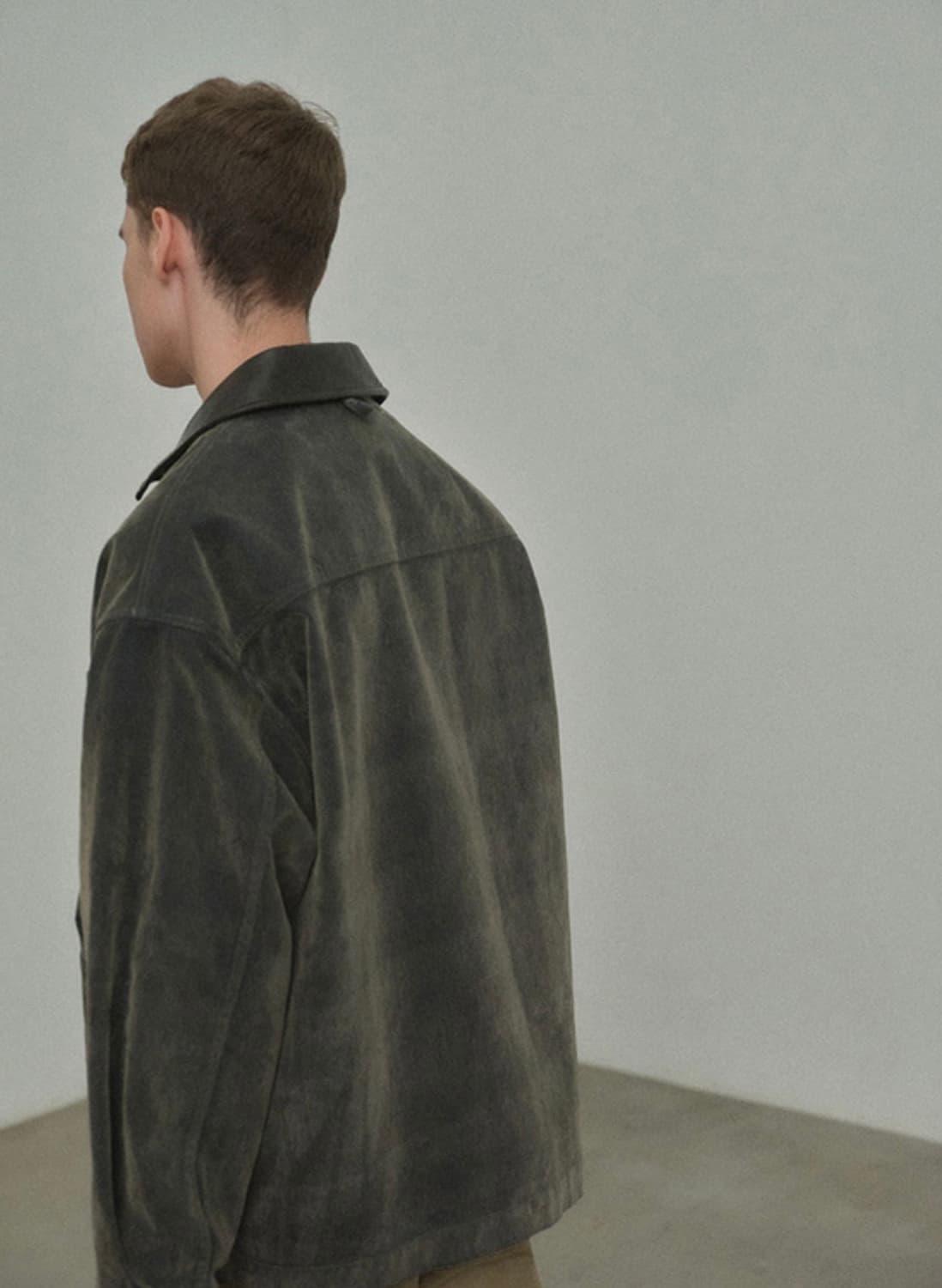 <새상품>스테인 워시 싱글 자켓 프렌치 워크 자켓 상품이미지7