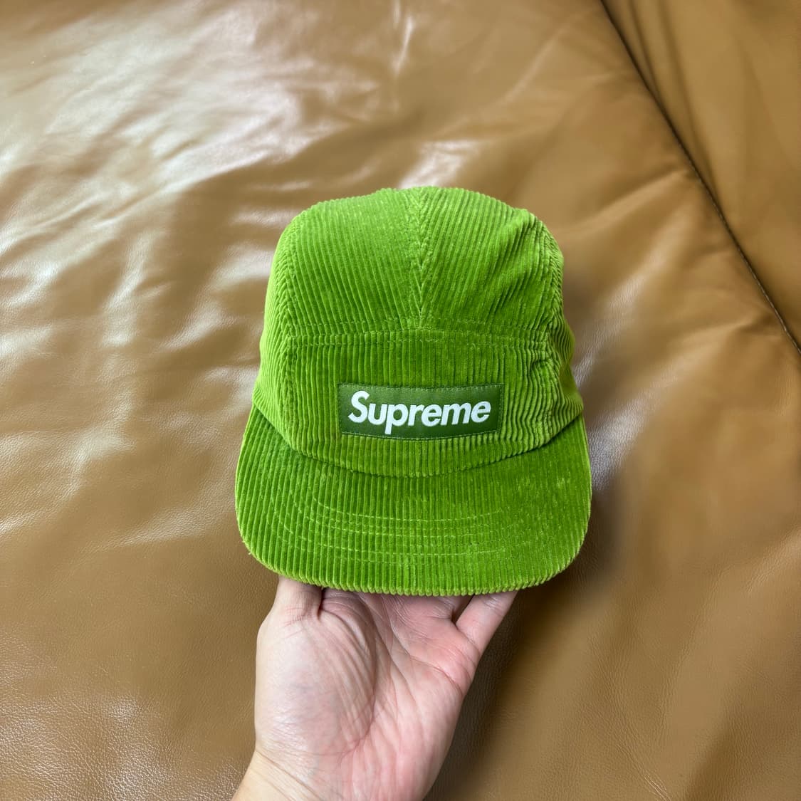 Supreme 슈프림 코듀로이 그린 캠프캡 모자 (Green) 상품이미지2