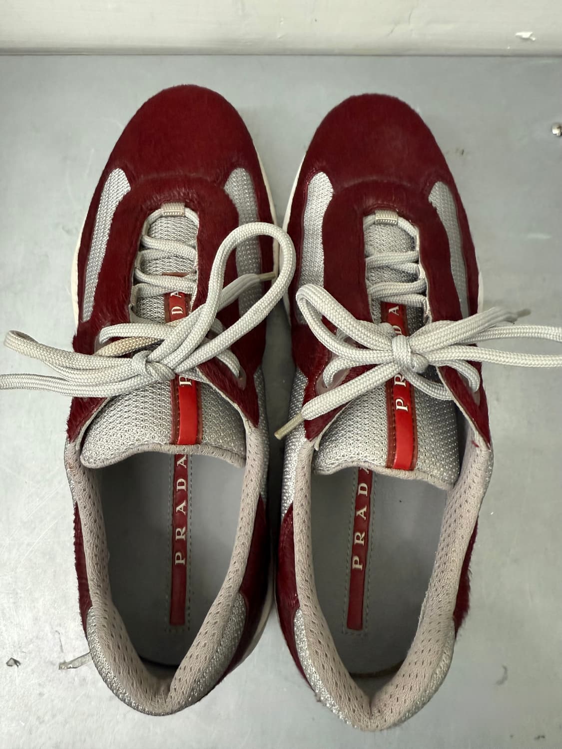 프라다 아메리카 컵 버건디 pony hair 송치 6 상품이미지3