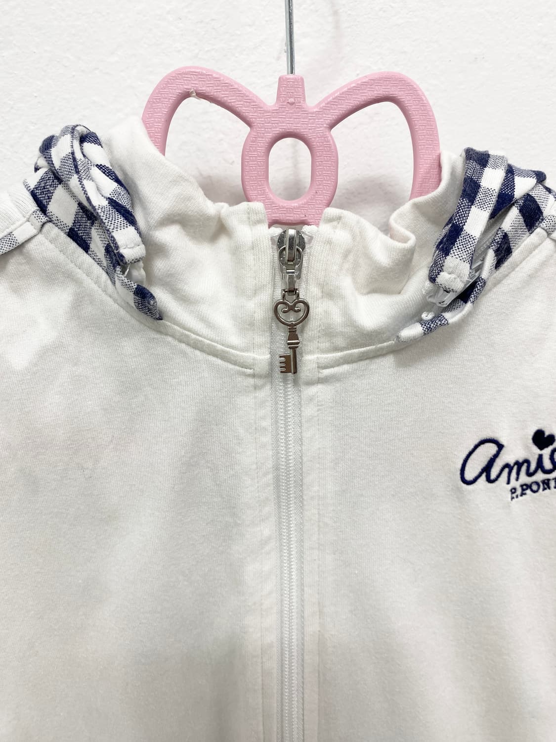 [POM PONETTE] 폼포넷 체크 리본 후드집업 상품이미지6