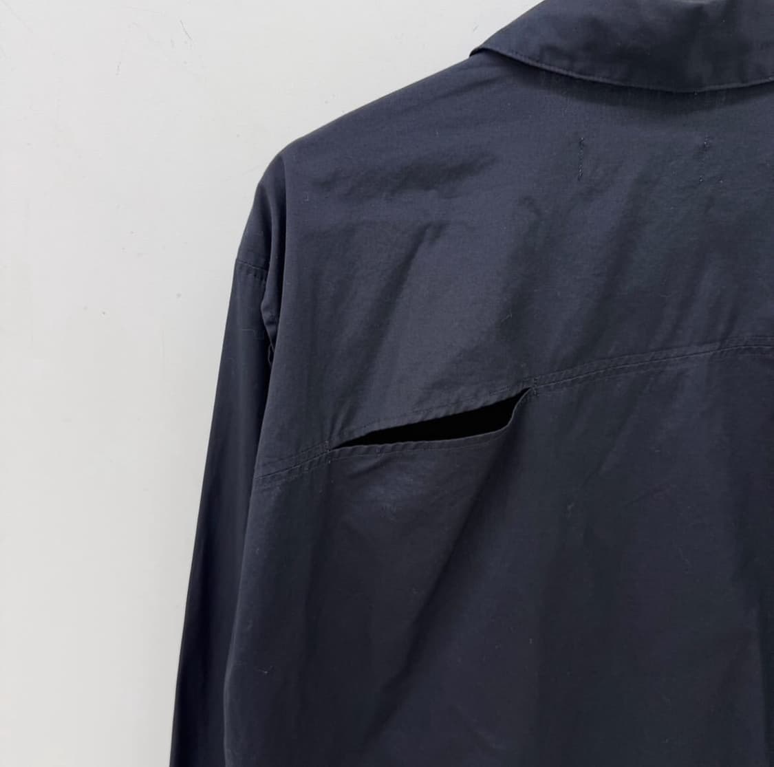 설밤 비대칭 컷 오프 셔츠 상품이미지10