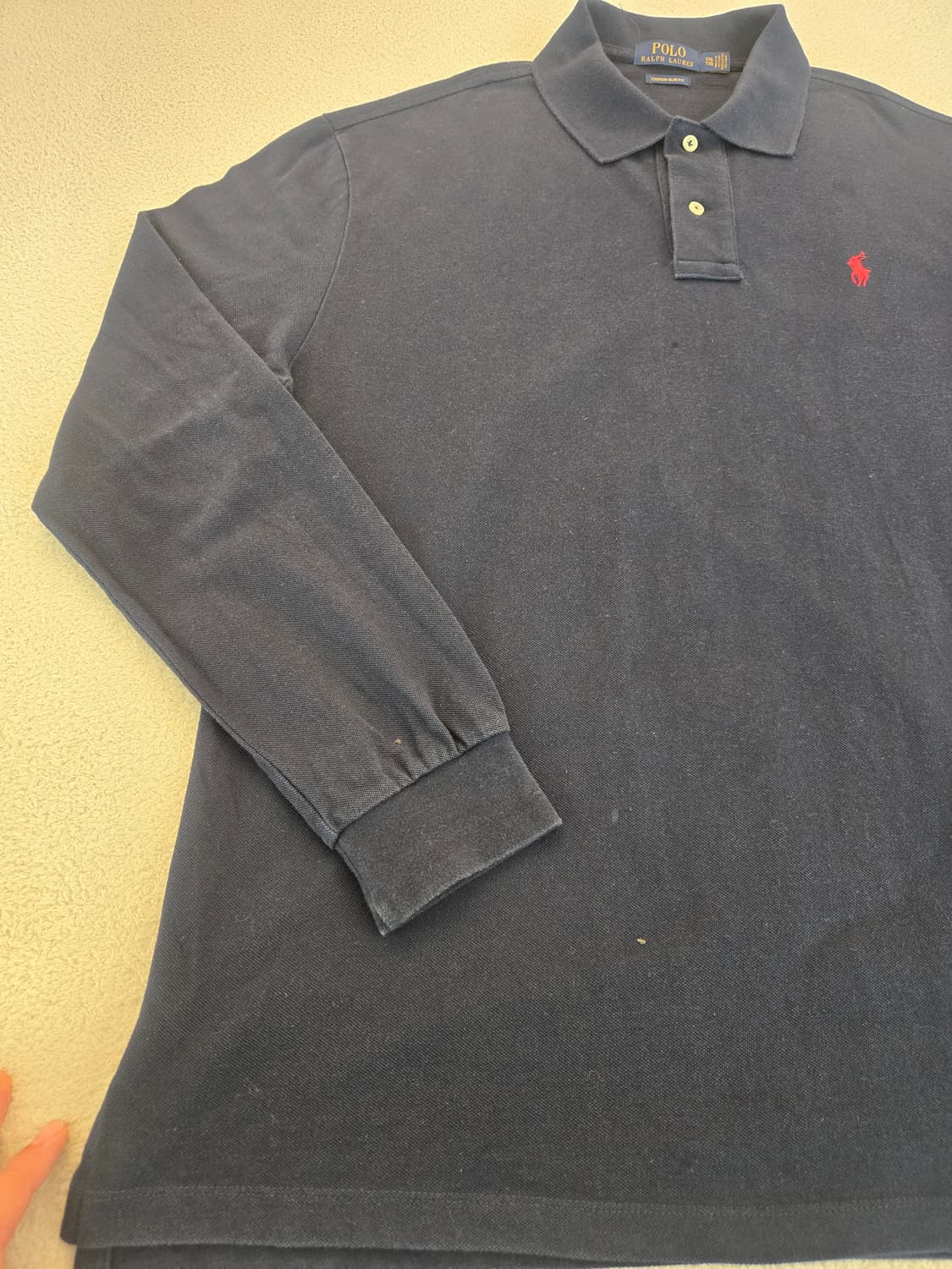 폴로 랄프로렌 블랙 긴팔 폴로티 XXL 상품이미지6