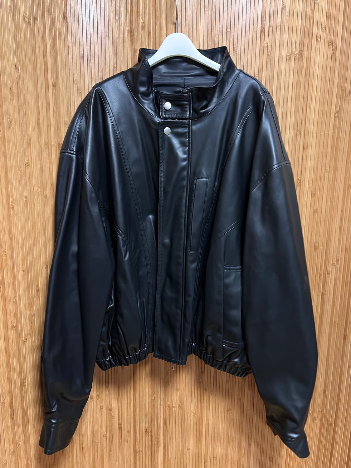 알렌느 에코레더 자켓 2사이즈 상품이미지1