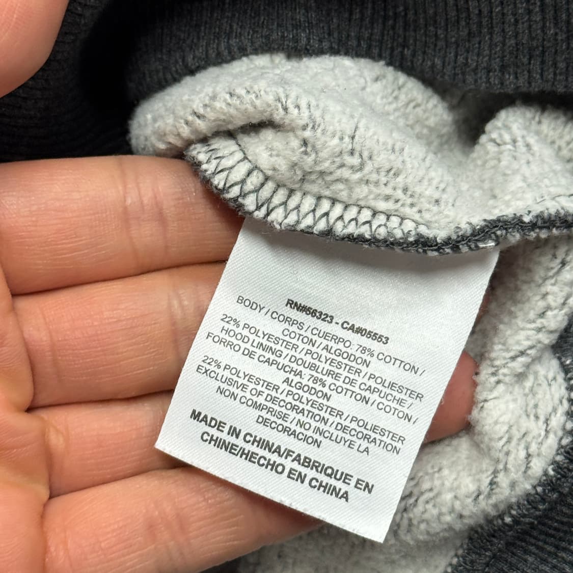 나이키 해외판 실버 빅로고 차콜후드 S 상품이미지6