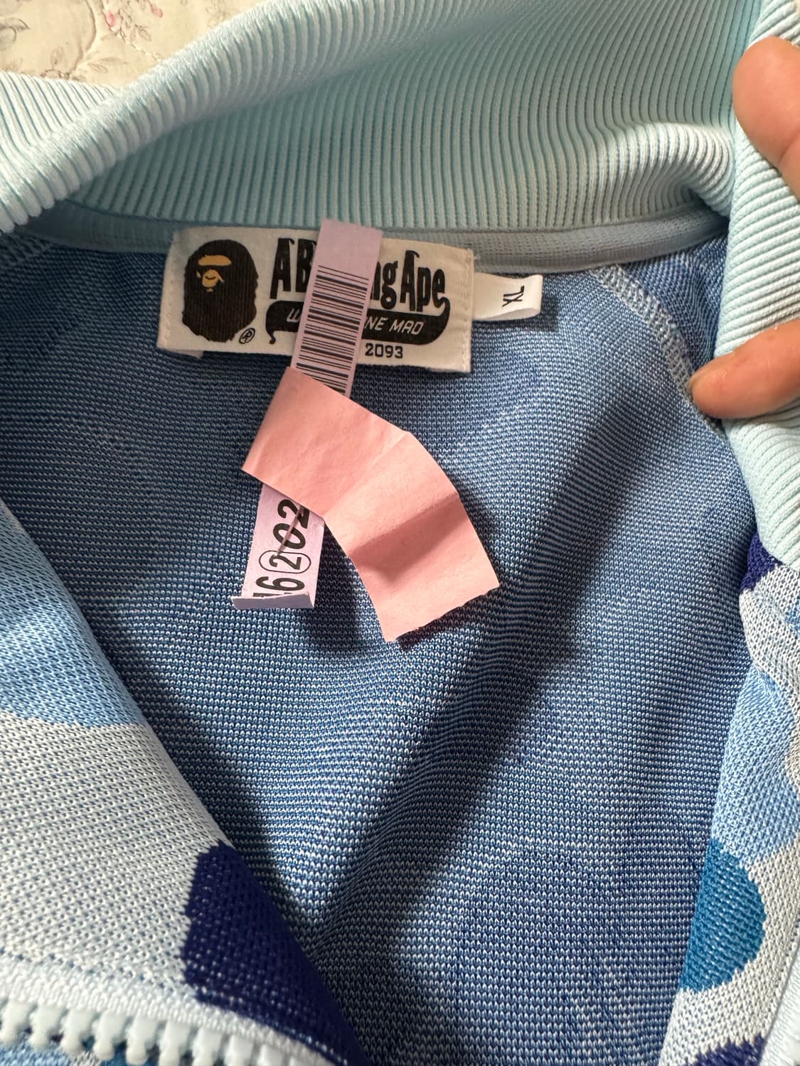 베이프 ABC 카모 트랙자켓 블루 XL 상품이미지4