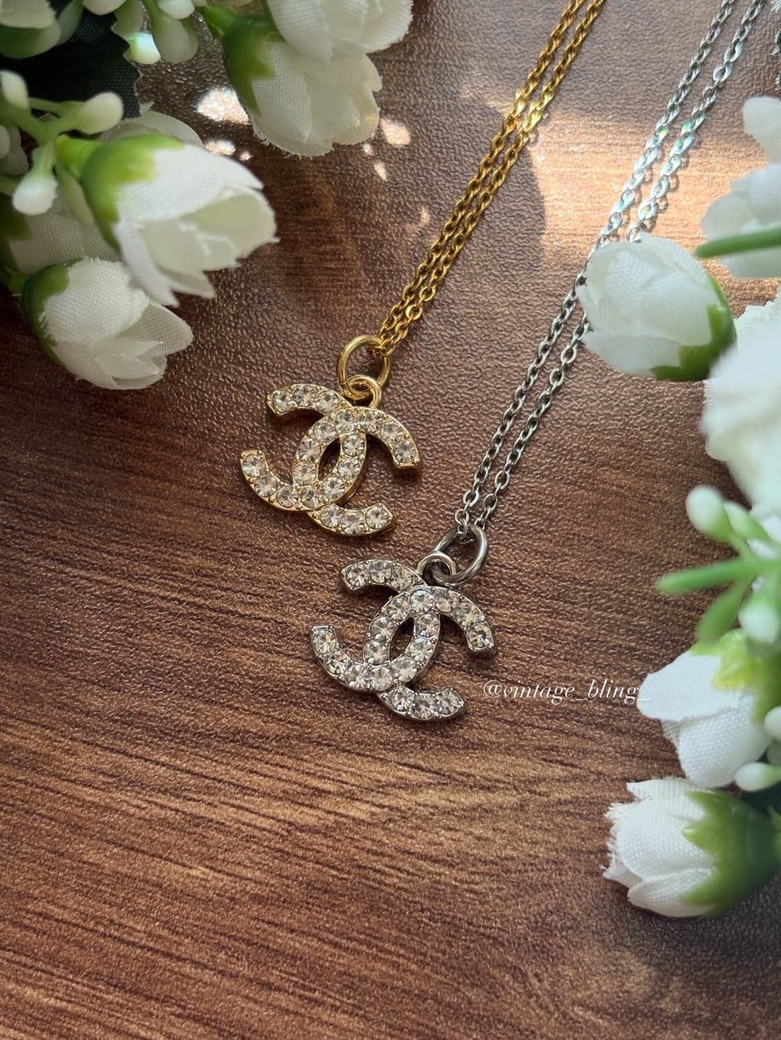 샤넬 풀스톤 로고 목걸이 상품이미지2