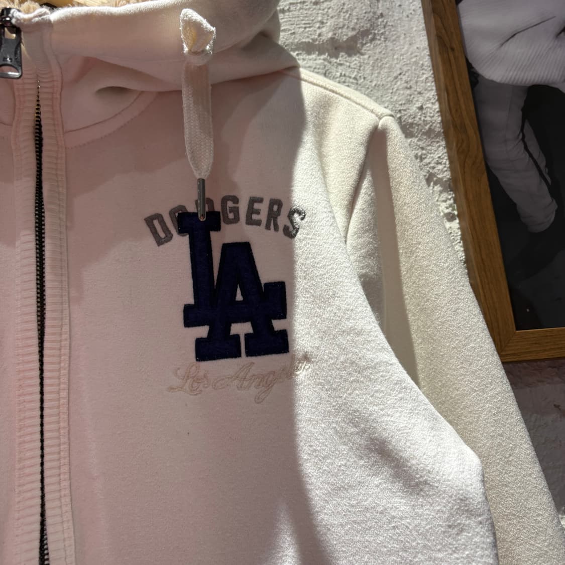 MLB LA 양털 후드집업 상품이미지3