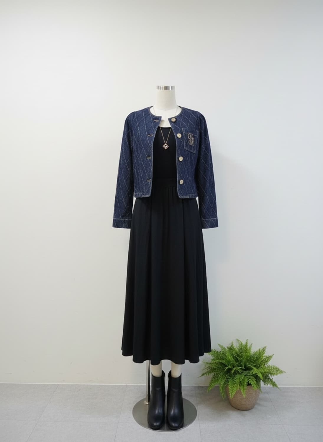 핀란드 RH STUDIO 데님 퀼팅 자켓 F 상품이미지5