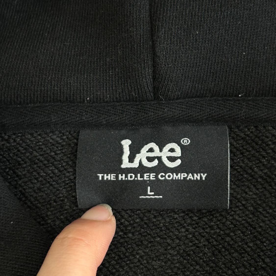 Lee 리 블랙 후드집업  상품이미지6