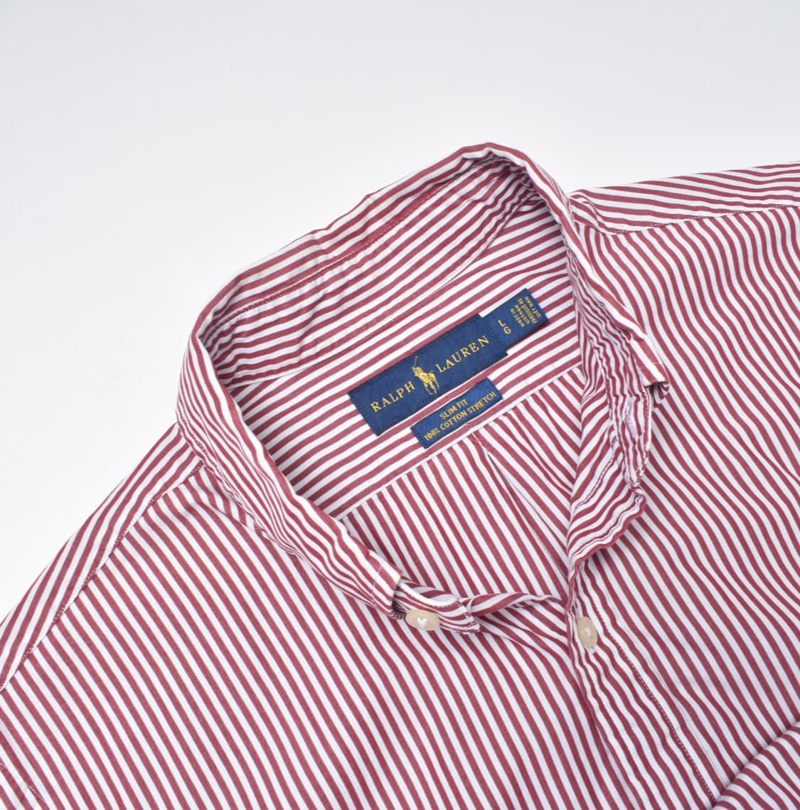 폴로랄프로렌 신형라벨 슬림핏 스트라이프 셔츠 M 상품이미지7