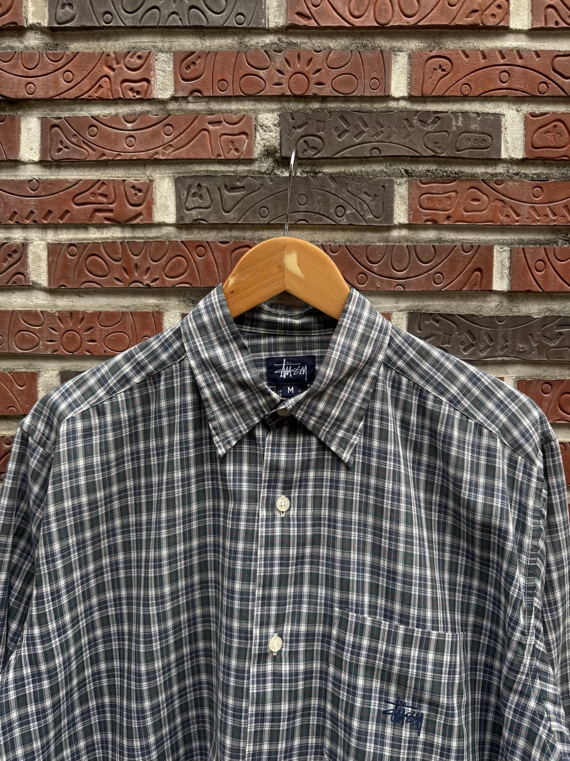 90s 올드 스투시 플레이드 체크셔츠 상품이미지4