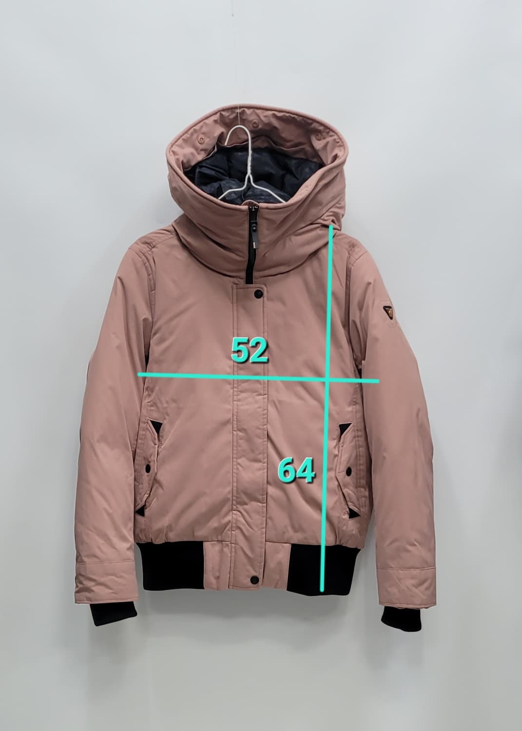 블랙야크 롯지 다운 숏 패딩 / 여 95 인디핑크
 상품이미지10