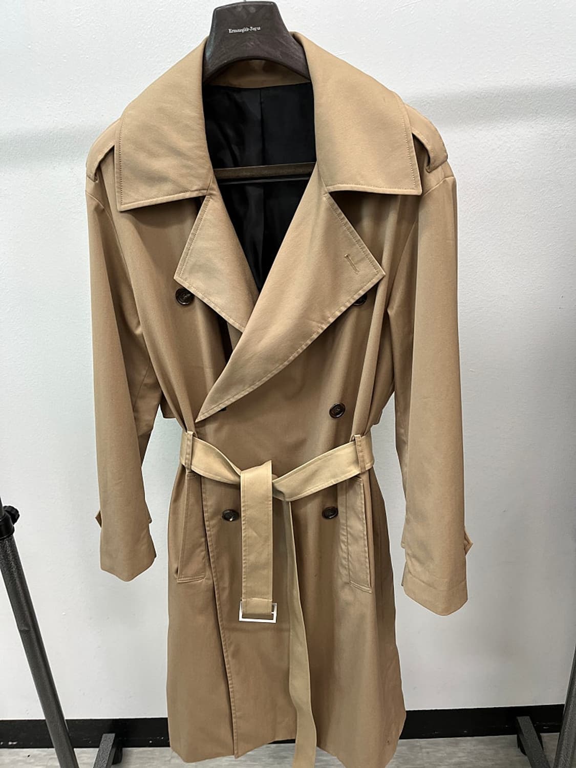 100) 시스템옴므 오버 더블 트렌치코트 상품이미지1