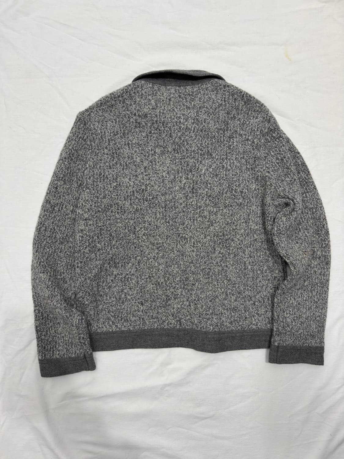 white itarkiard ribbon wool zipup 상품이미지2