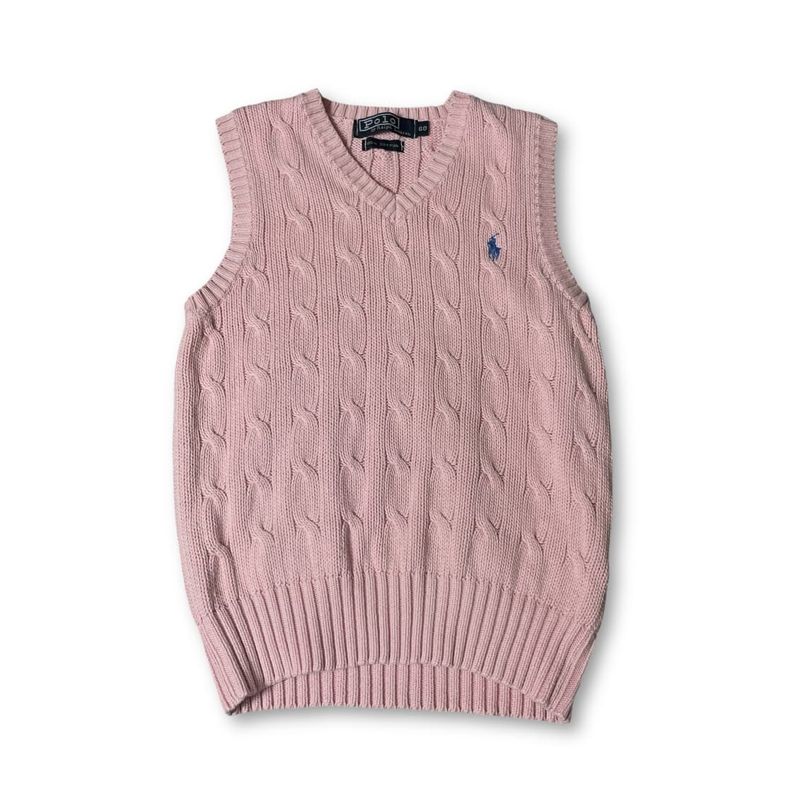 폴로랄프로렌 키즈 블루포니 연핑크 케이블 니트 베스트 60 상품이미지1