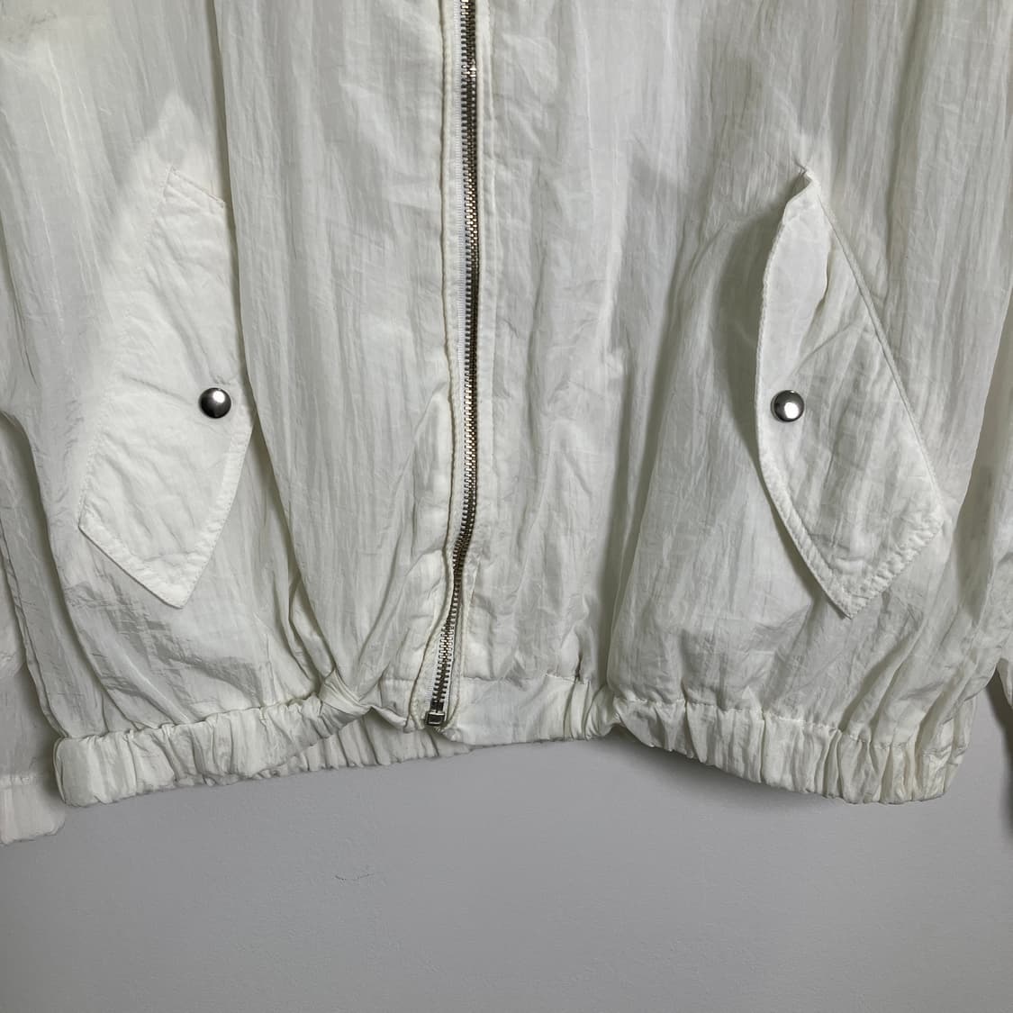 실비오 발렌티노 화이트 빈티지 라이트 자켓 M 상품이미지5