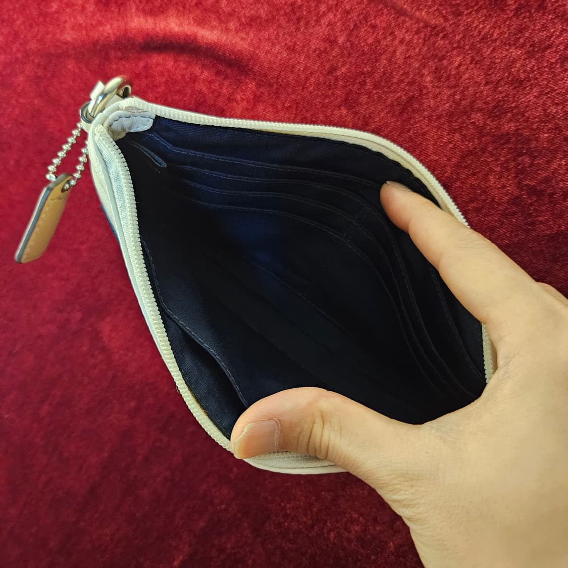 코치(COACH) 투톤 블럭 미니백 22 x 12 size 상품이미지6