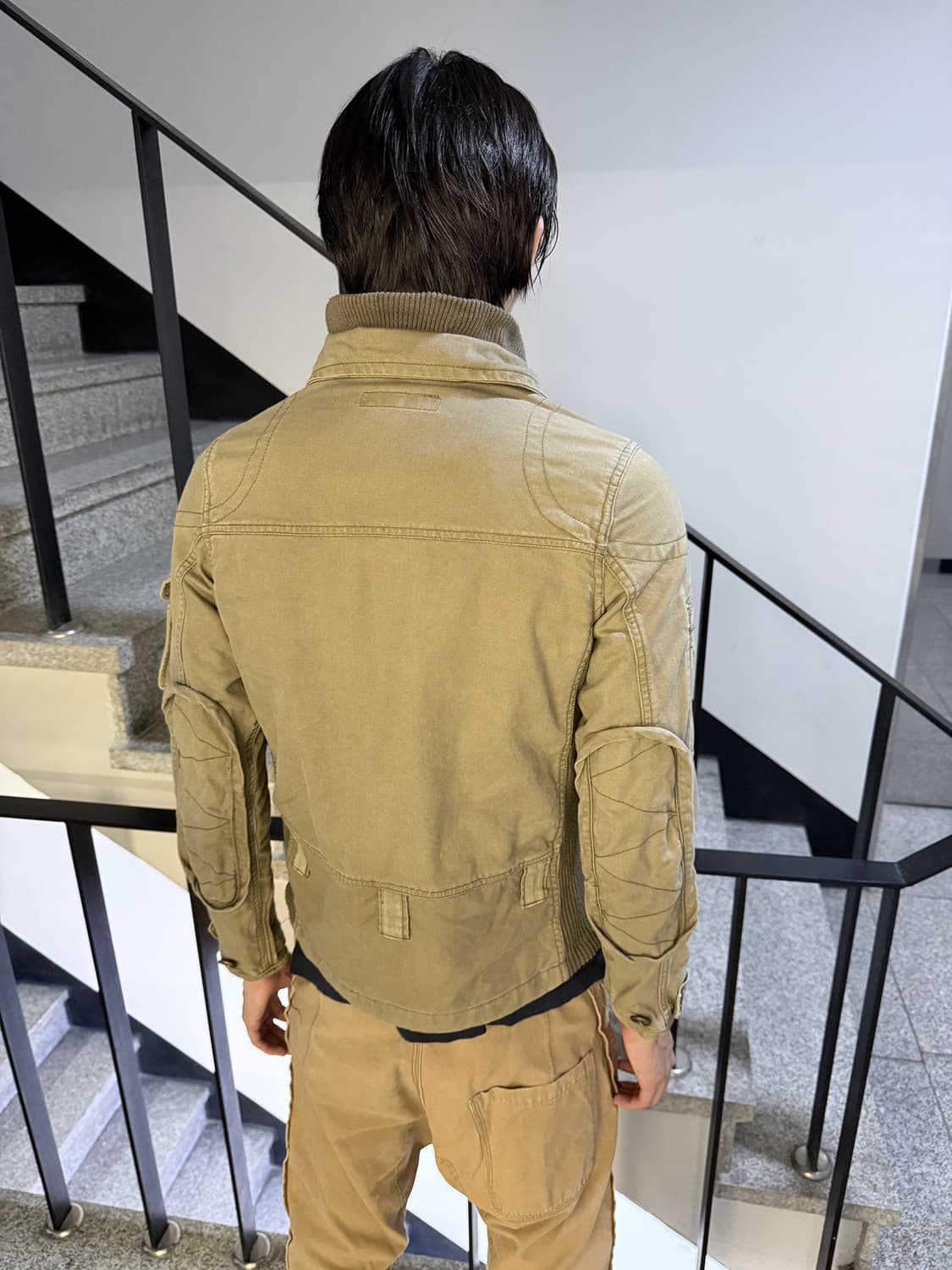 knit trim cargo jacket 상품이미지4