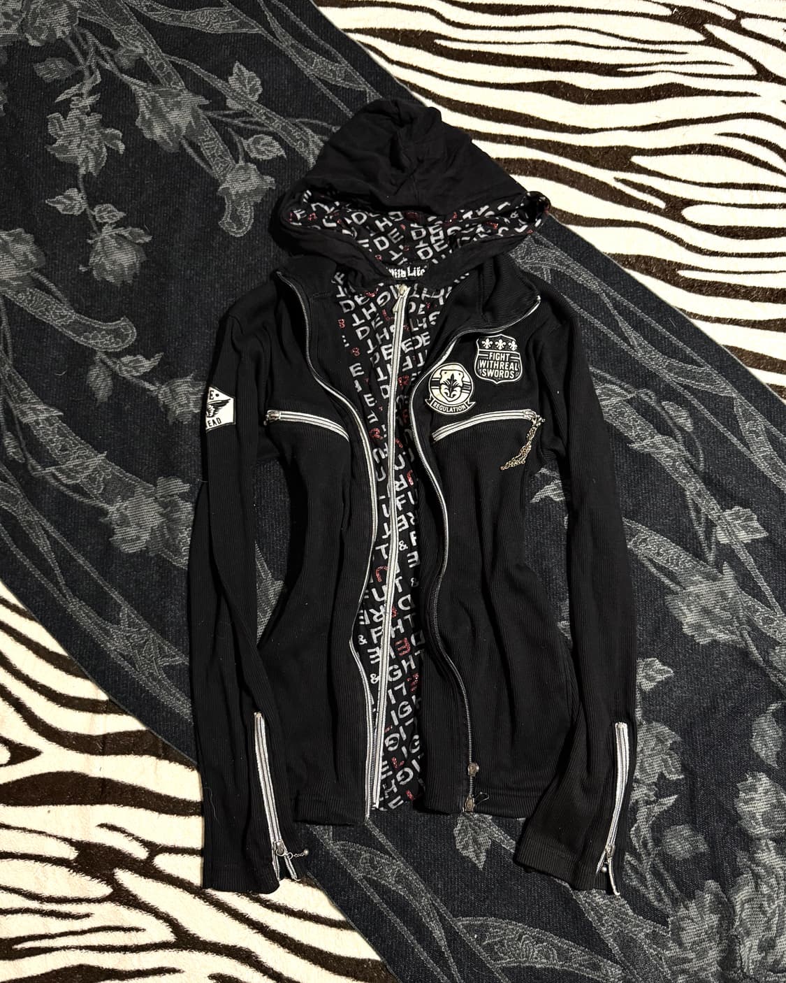 layered two-way hoodie 상품이미지2