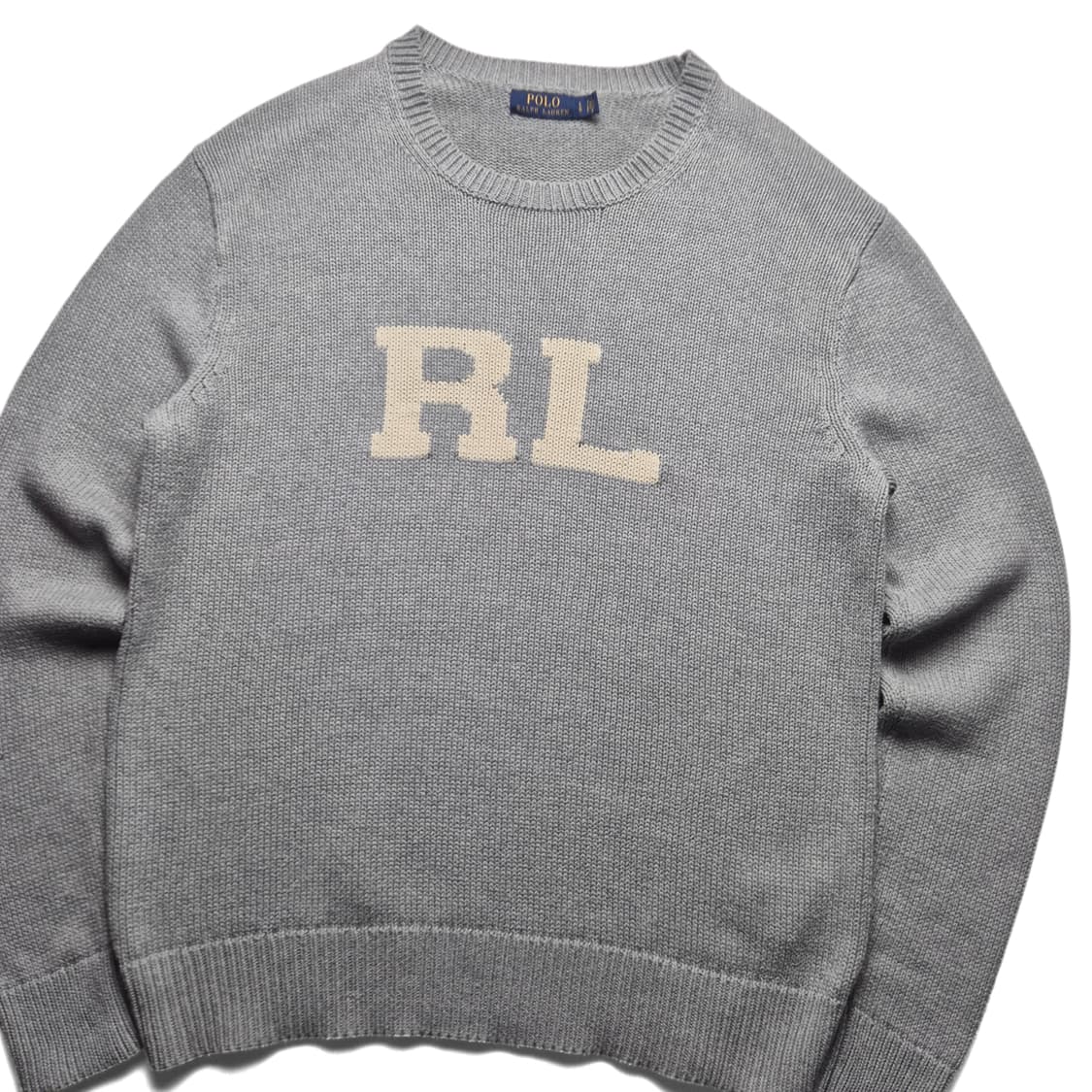 [L] 폴로 랄프로렌 RL로고 인타르시아 니트 상품이미지1