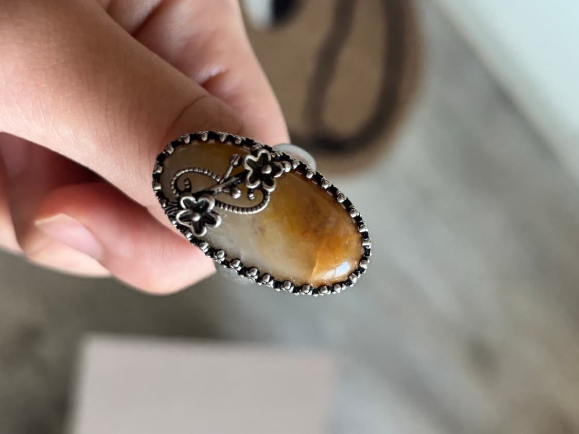 오리앤탈 일본 빈티지 플라워 반지 상품이미지2