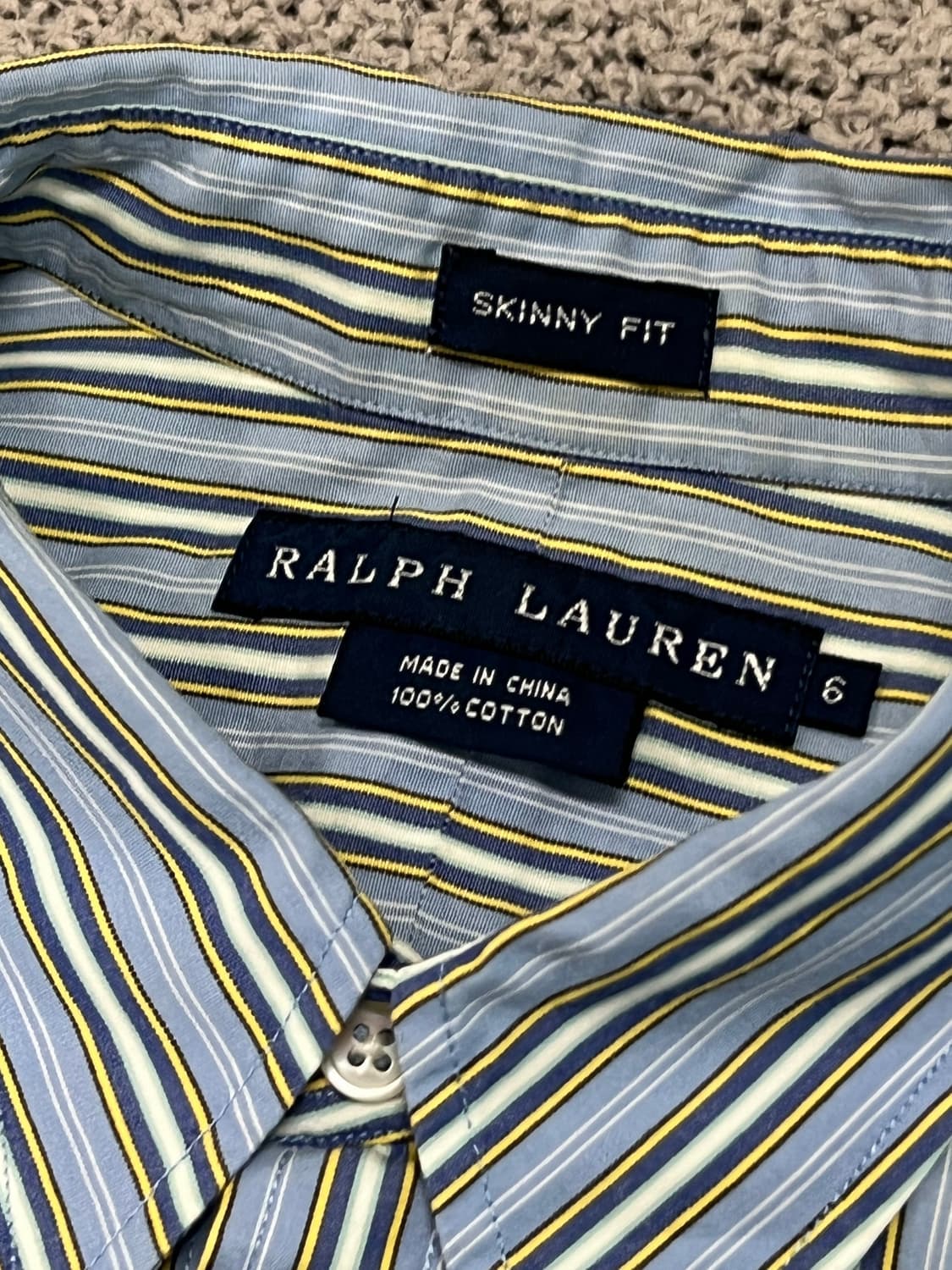 (6) 랄프로렌 우먼스 스키니핏 스트라이프 셔츠 상품이미지3