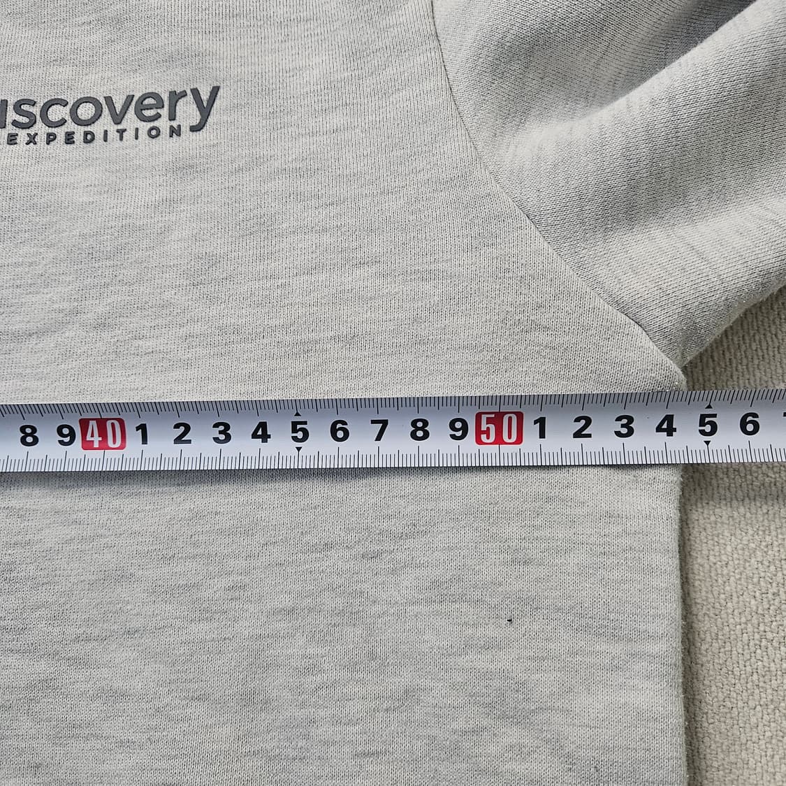 100 디스커버리 스몰로고 기모 맨투맨 0326Y 상품이미지6