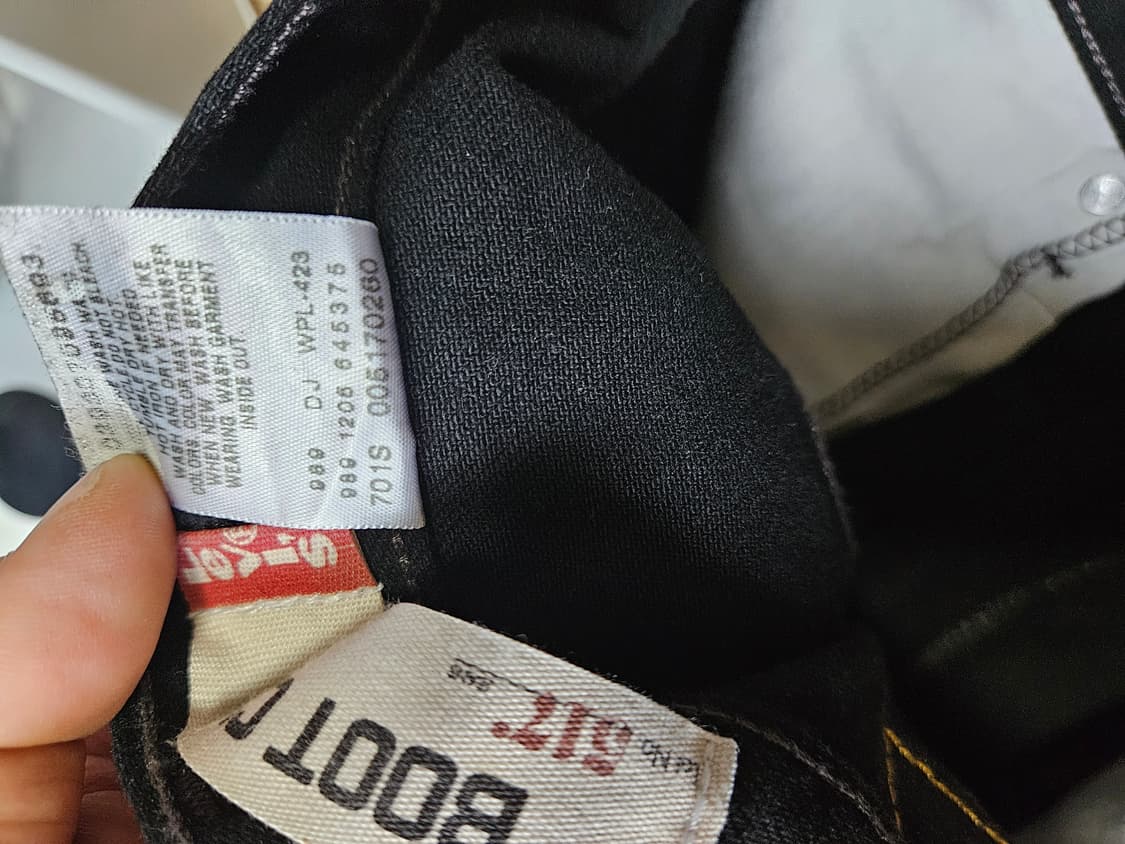00s levi's 517 black jeans 리바이스 부츠컷 상품이미지8