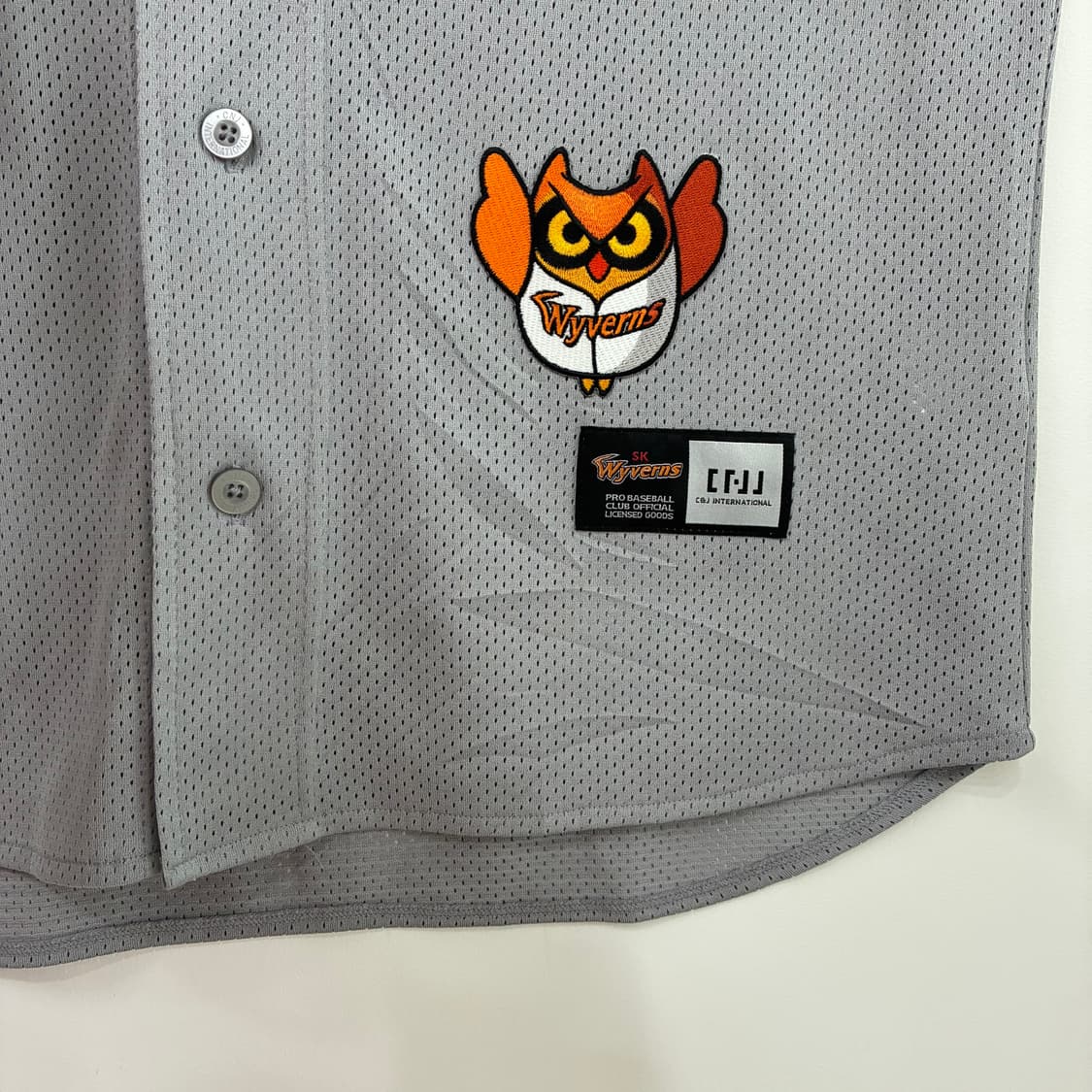 SK와이번스 정의윤 마킹 원정 반팔 유니폼 상품이미지5