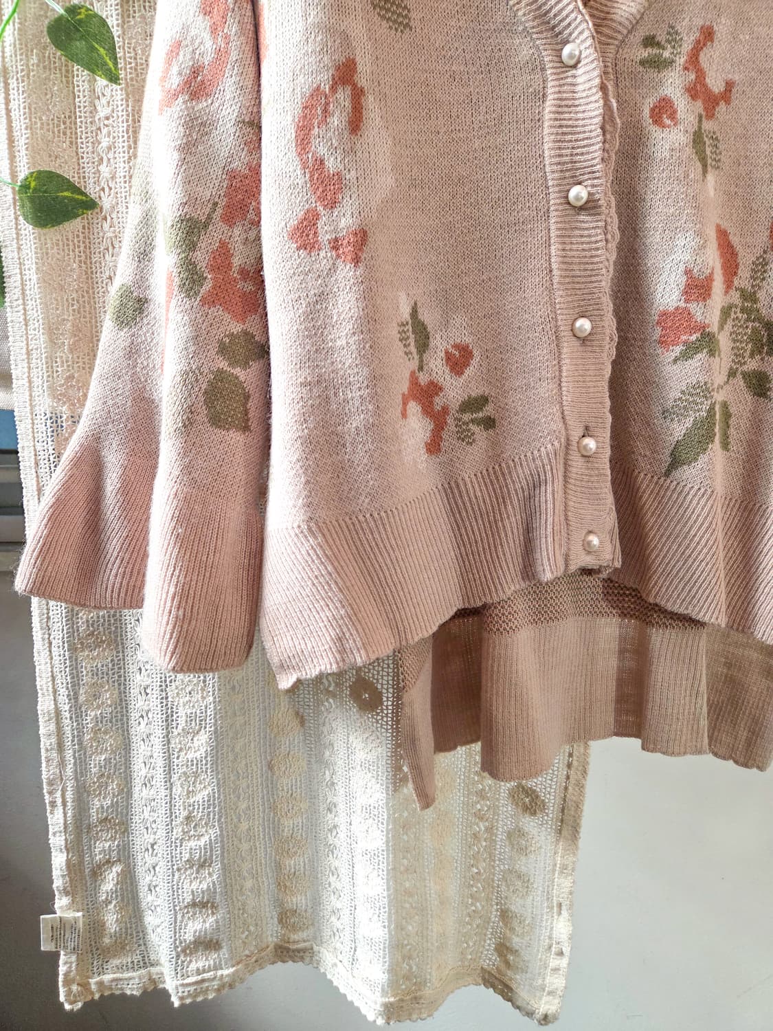 axes femme 플라워 가디건 상품이미지3