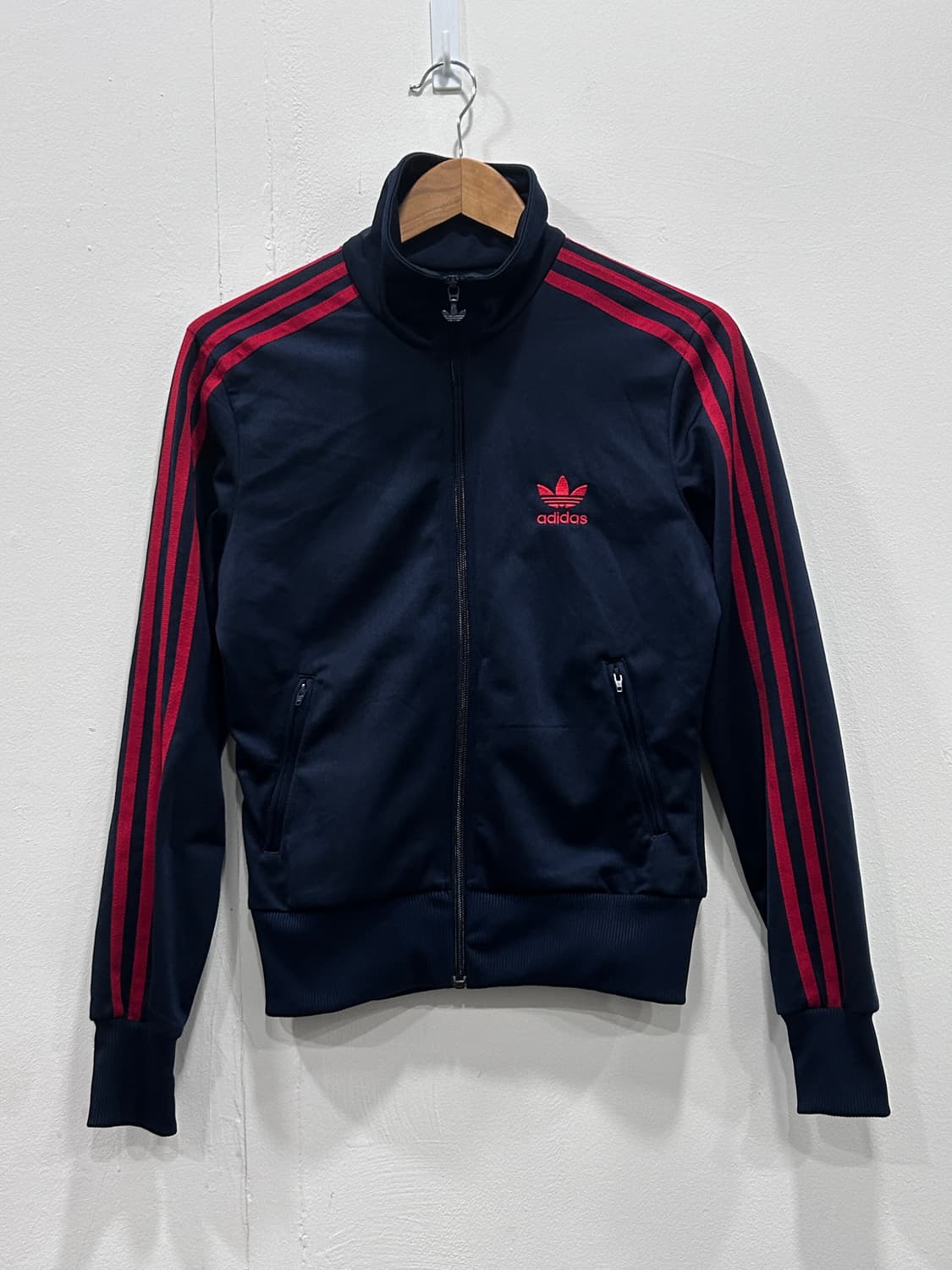 [90] 아디다스 파이어버드 져지 트랙탑 네이비레드 여성 90사이즈 상품이미지5